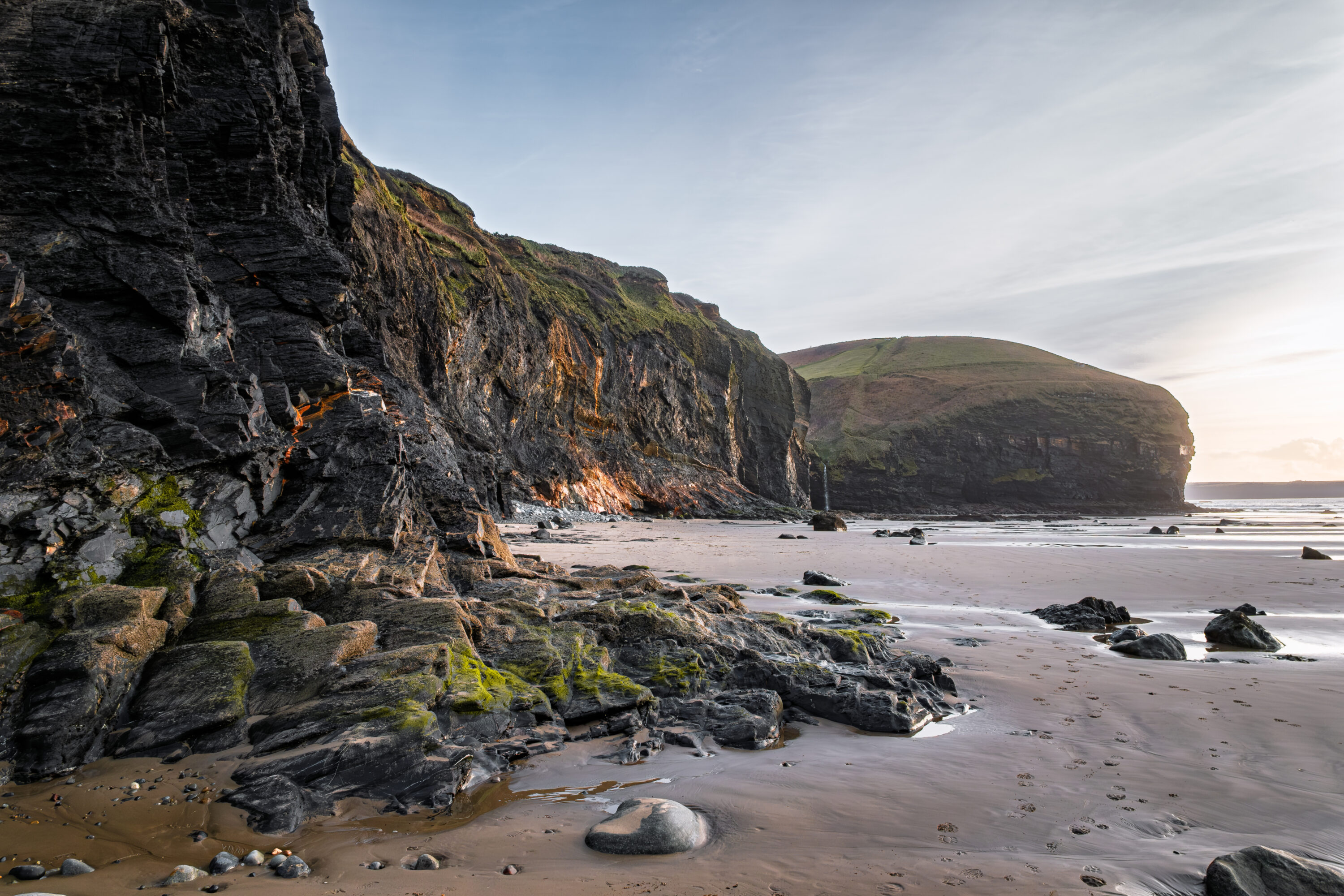 Sunset at the waterfall